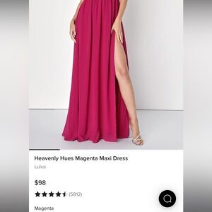 Magnets Floor length chiffon Dress from Lulus